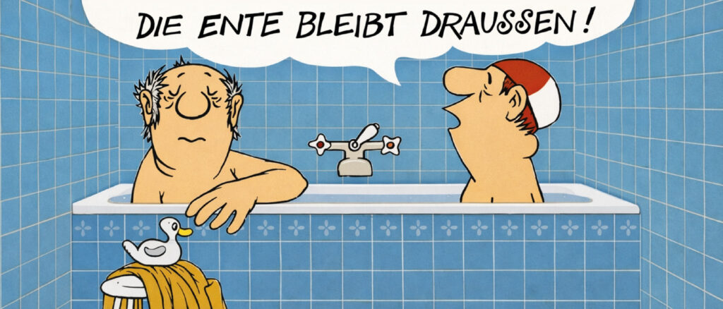 Männer im Bad – Hunde auf dem Sofa –  Ordnung muß sein Premiere von LORIOT Teil 2 